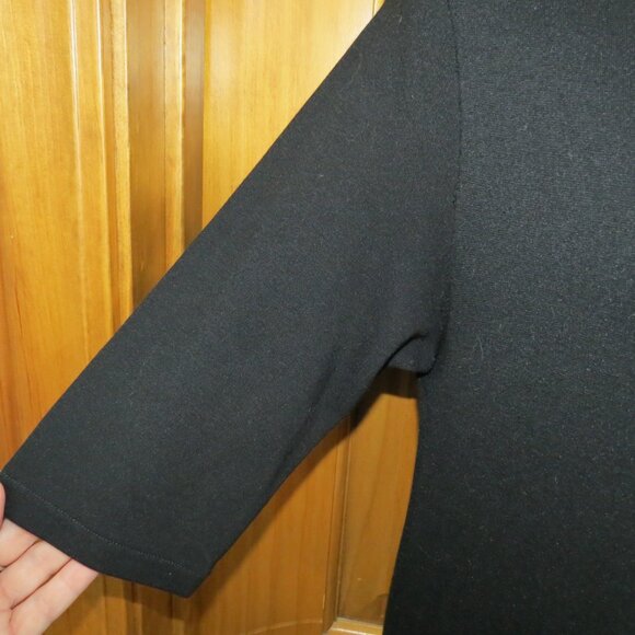 Zaraknit Black Shift Dress Short Sleeve Office Business Size Large - Picture 4 of 8